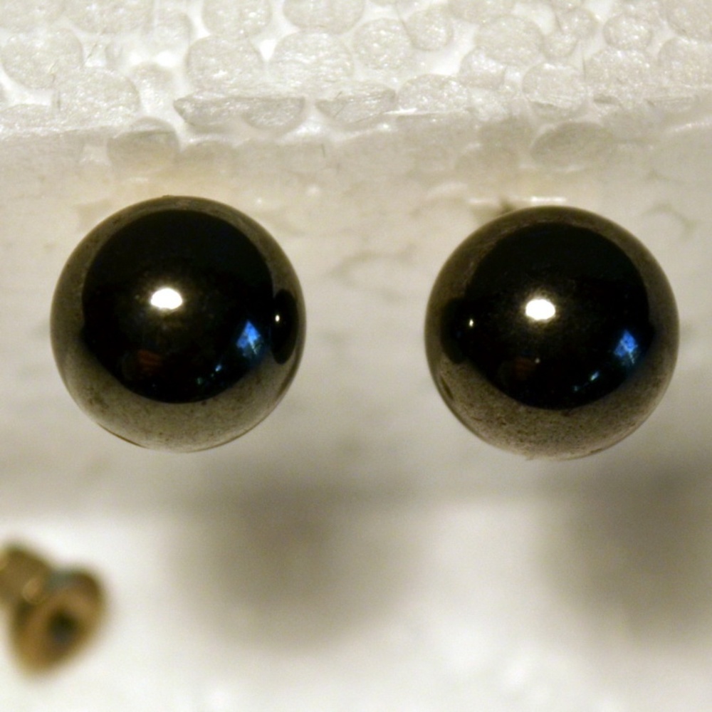 Hematite Stud Post Earrings